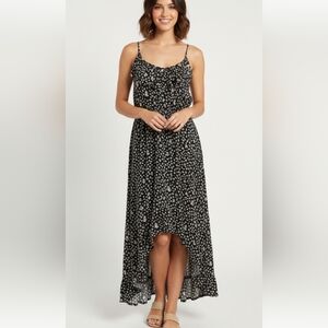 MAXI dress floral ditsy calico floral print Small @V